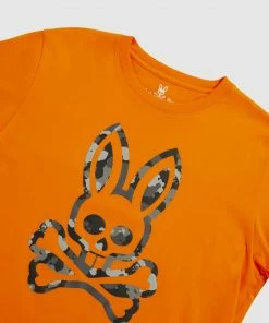 Psycho Bunny (men’s Orange Howgate Graphic T-shirt) New Arrivals