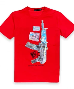 Streetz Iz Watchin New Arrivals Streetz Is Watchin (red “hustle Life Ak T-shirt)