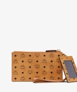 New Arrivals MCM (Brown Multifunction Pouch In Visetos)