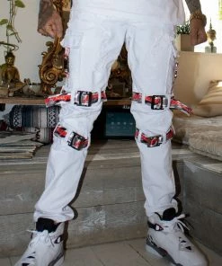 New Arrivals Preme Denim (white/red “preme Cargo Jean)