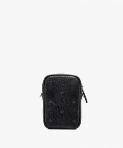 MCM (black Crossbody Bag In Visetos)