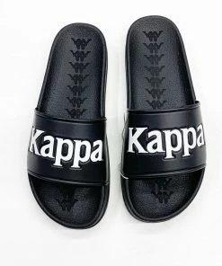 Kappa (Mens “kappa Black /white Slides) New Arrivals
