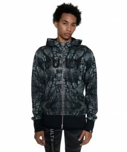 Cult Of Individuality (raven Split Zip Hoodie)