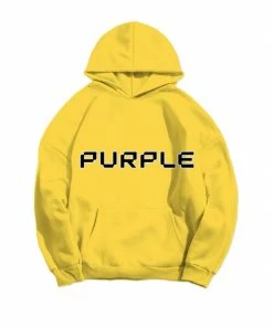 New Arrivals Purple Brand (yellow Cyber French Terry Pullover Hoodie)