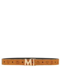 New Arrivals MCM (cognac Claus M Reversible Belt 1.75