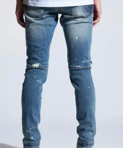 Crysp Denim (blue Bart Indigo Paint Zip Jean)