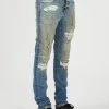New Arrivals ARTMEETSCHAOZ (blue/sand/black Drip Wash Jeans )