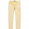 Purple Brand (bright Yellow Hard Wax Jean ) New Arrivals