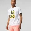 Psycho Bunny (mens White Lamont Graphic T-shirt) New Arrivals
