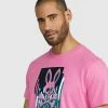 Psycho Bunny (pink Mens Hayden Graphic T-shirt)