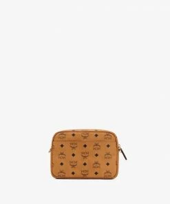 Mcm (cognac Klassik Crossbody In Visetos) New Arrivals