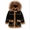Dakoma (kids Black/mocha Furry Outwear Jacket)
