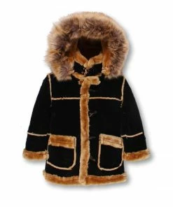 Dakoma (kids Black/mocha Furry Outwear Jacket)