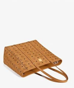 MCM (cognac Medium Zipper Toni Shopper In Visetos Bag) New Arrivals