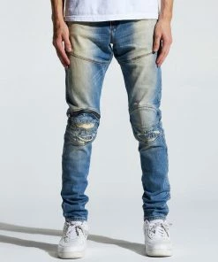 Crysp Denim (sand/blue Cut Wash Jeans) New Arrivals