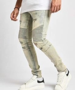 Damati Denim (light Blue Biker Cut Jean)