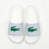 Lacoste (men’s White Croc Slides)