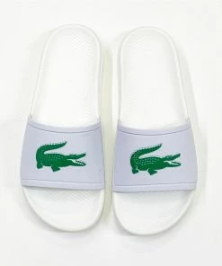 Lacoste (men’s White Croc Slides)
