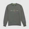 Phycho Bunny Psycho Bunny (men’s Heather Grey Barbon Neon Glow Sweatshirt) New Arrivals