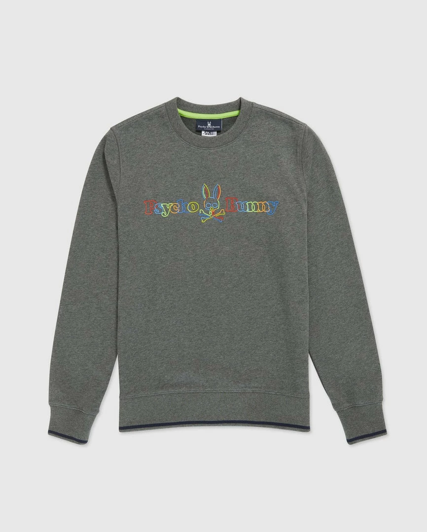 Phycho Bunny Psycho Bunny (men’s Heather Grey Barbon Neon Glow Sweatshirt) New Arrivals 3 Phycho Bunny Psycho Bunny (men’s Heather Grey Barbon Neon Glow Sweatshirt) New Arrivals