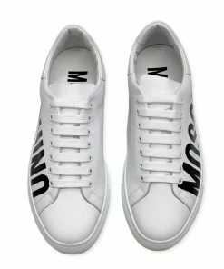 Moschino (white Logo Leather Low Top Sneaker) New Arrivals