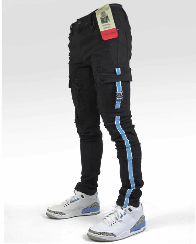 Industrial Indigo (black/Blue Stripe Jean) 3 Industrial Indigo (black/Blue Stripe Jean)