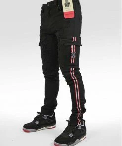 New Arrivals Industrial Indigo (black/red Stripe Jean)