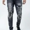 Damati Denim (grey/black Biker Cut Prem Cut Stretch Jean -28) New Arrivals