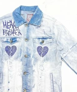 Focus (light Blue /white “heart Break Jacket)