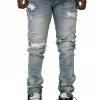 New Arrivals Kdnk (blue/white Cut Patched Jean)