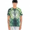 Cult Of Individuality (green Tie Dye Short Sleeve T-shirt) New Arrivals