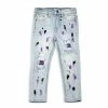 Dna Premium (kids Blue Cut Purple/black Crystal Drip Jean)