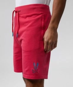 New Arrivals Psycho Bunny ( Mens Bright Fuschia Hindes Sweat Short)