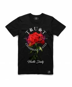Hasta Muerte (black “burning Rose Trust No One T-shirt) New Arrivals