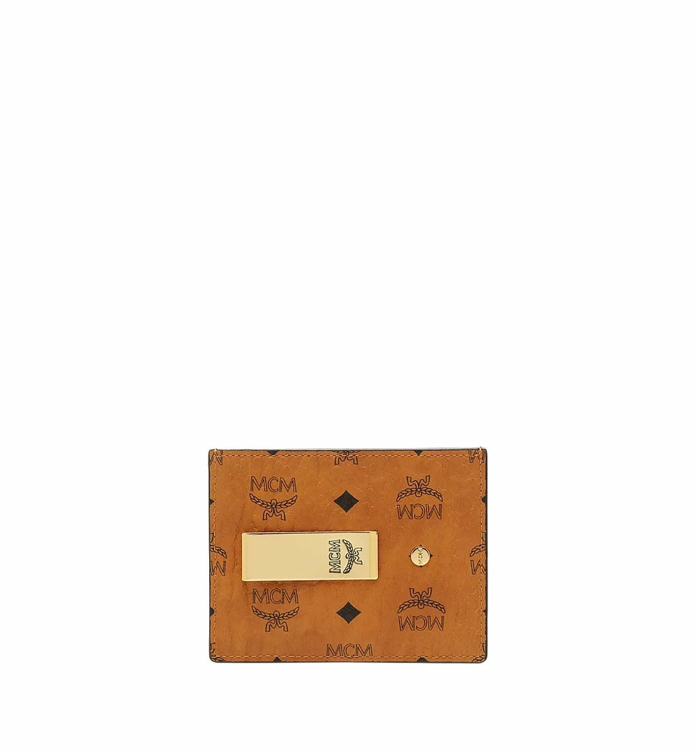 New Arrivals Mcm (cognac Money Clip Card Case In Visetos Original) 3 New Arrivals Mcm (cognac Money Clip Card Case In Visetos Original)