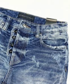 ARTMEETSCHAOZ (BLUE /white WASH JEANS ) New Arrivals