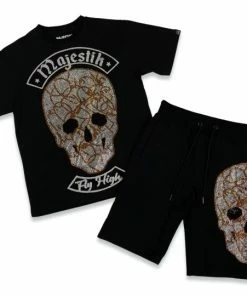 Majestik Majestic (black Skull “fly High Short Set) New Arrivals
