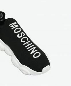 Moschino (black Knit Logo Sock Shoes) New Arrivals
