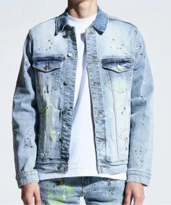 Crysp Denim (light Blue Indigo Paint Jacket)