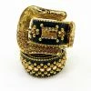 B.B SIMON (black/gold Crystal Belt)