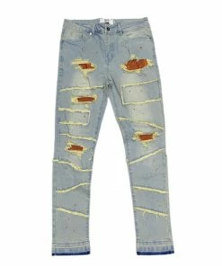 New Arrivals Dna Premium (blue /orange Handcraft Crystal Cut Jean)