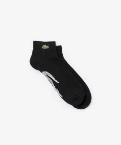 Lacoste (men's Black/gray Sport Low Cut Socks)