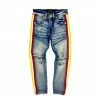 New Arrivals Elite Denim (kids Blue/yellow Stripe Denim Jean)