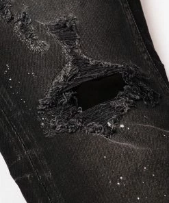 Artmeetschaoz (black/Grey Cut Wash Jean) New Arrivals