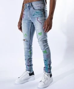 New Arrivals SERENEDE Blue Mixed Wash Jeans)