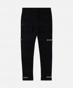 Eight & Nine (black/volt Strapped Slim Utility Wash Jean) 7 Eight & Nine (black/volt Strapped Slim Utility Wash Jean)