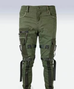 Preme Denim (olive Cargo Zip Jean)