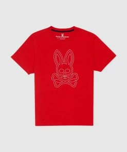 New Arrivals Psycho Bunny (mens Red Spice Larkin Big Bunny T-shirt)