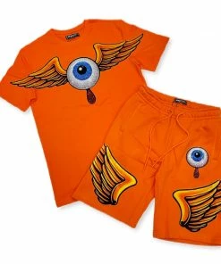 Roku Studio (orange Eye Ball Wing Short Set)