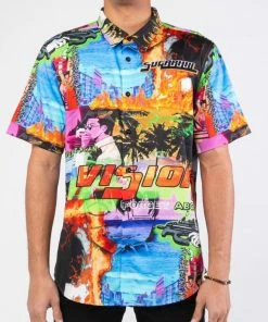 Sugarhill Sugar Hill (orange Visions Button Up) New Arrivals